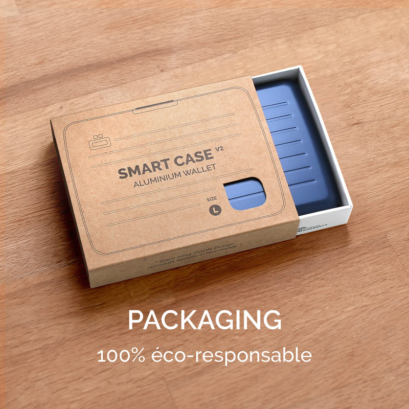 Ogon V2L Anodised Aluminium Smart Case Card Wallet Platinum