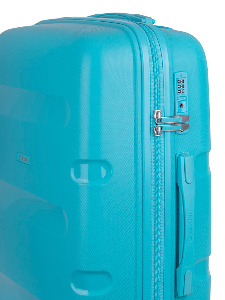 Cellini Cruze Medium Trolley Case Turquoise