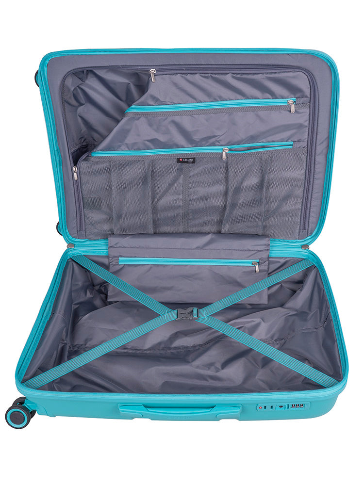 Cellini Cruze Medium Trolley Case Turquoise