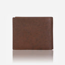 Brando Impala Multi Card, Coin & Note Leather Wallet Brown