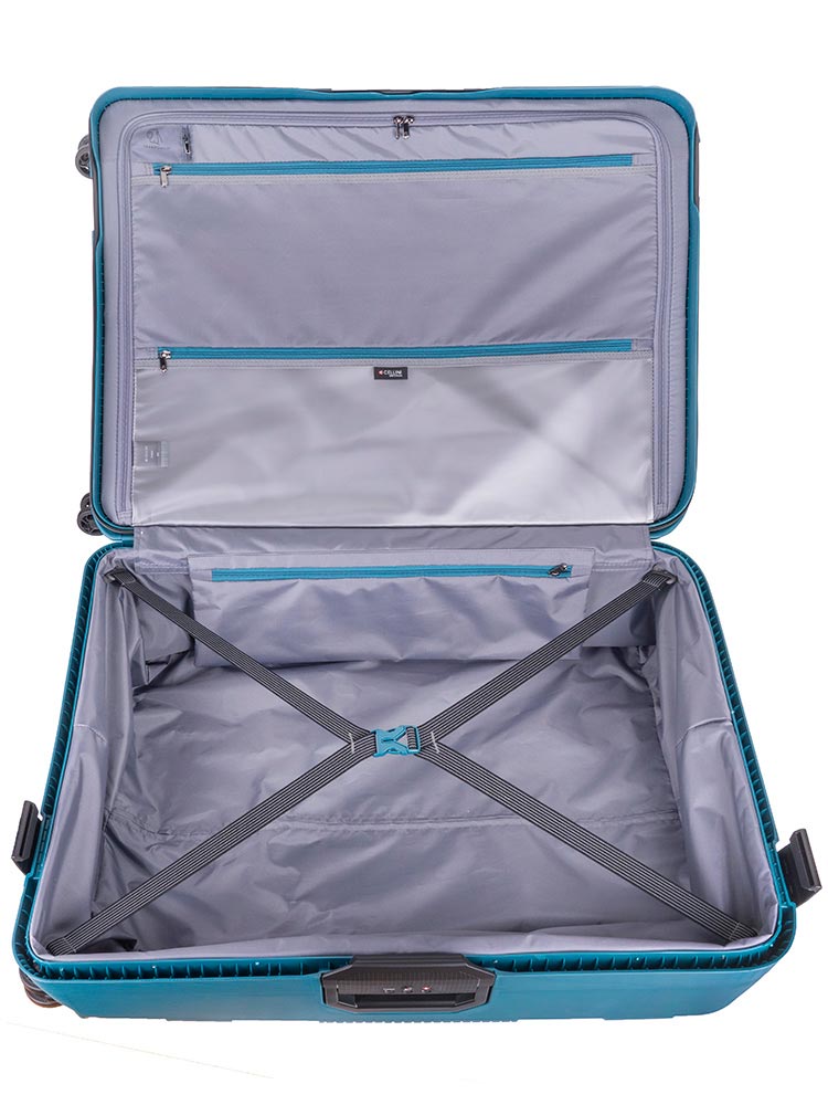 Cellini Safetech Large 4 Wheel Trolley Case Ocean