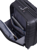 Cellini Microlite Business Soft Front Carry On Trolley Case Black