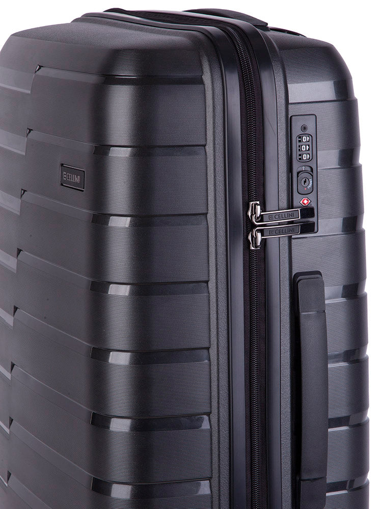 Cellini Microlite Medium Trolley Case Black