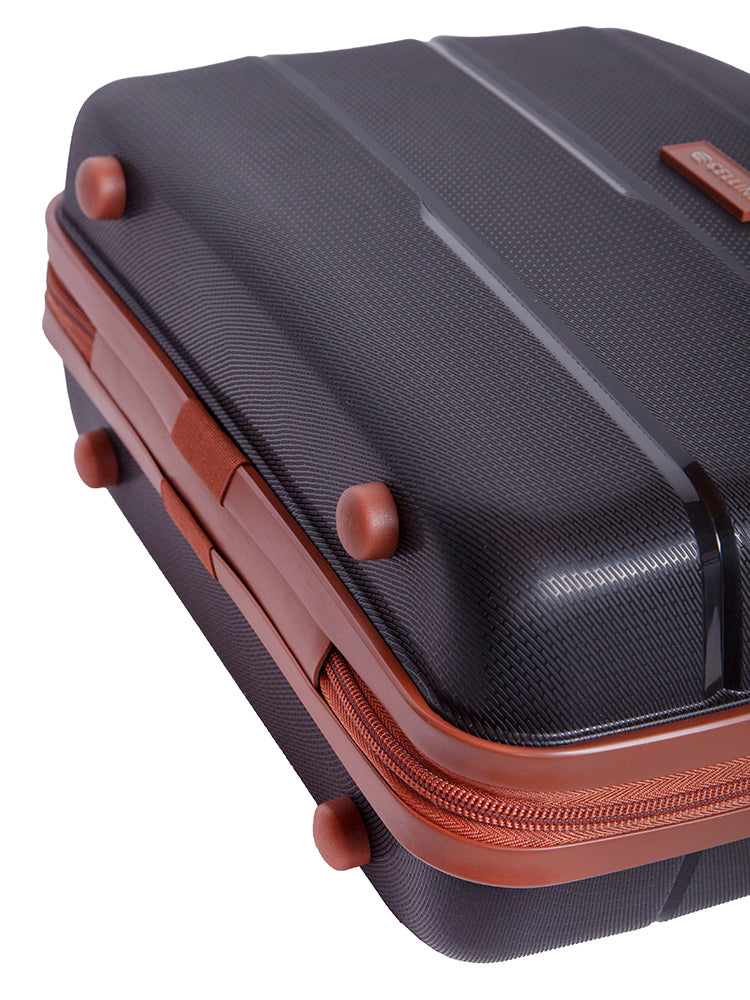 Cellini Spinn Beauty Case Black+Tan