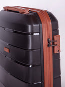 Cellini Spinn Carry On Trolley Case Black+Tan