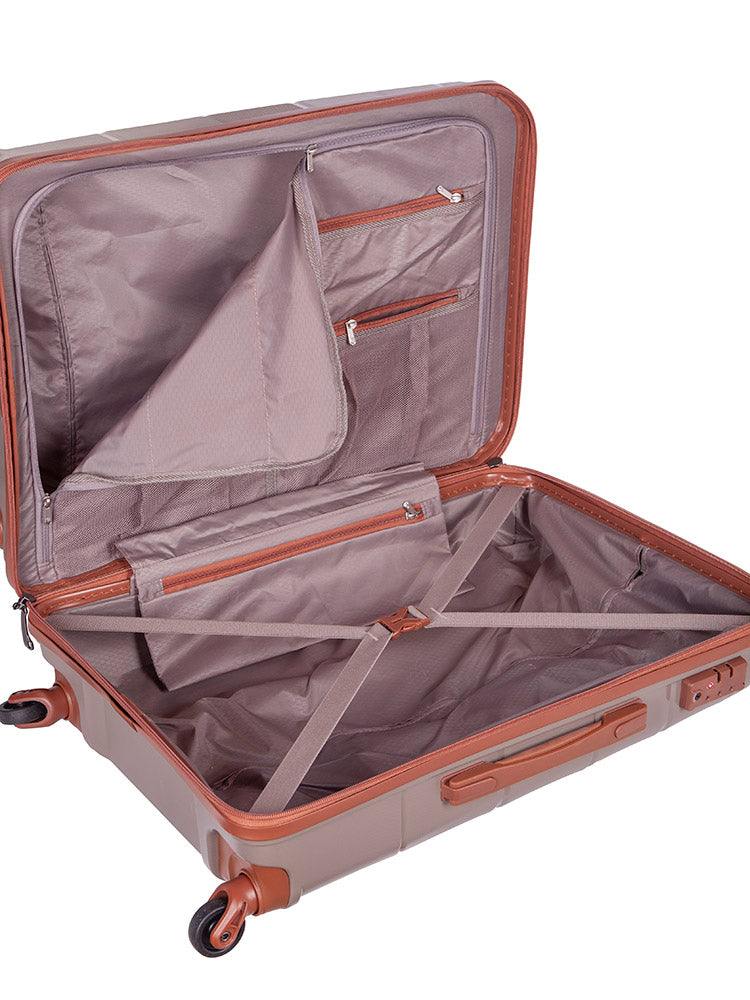 Cellini Spinn Medium Trolley Case Mink+Tan