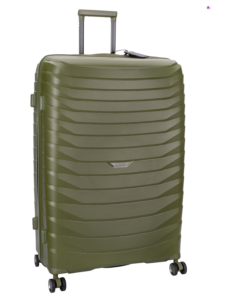 Cellini Grande Extra Large Trolley Case Army Green