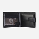 Jekyll & Hide Monaco Trifold Leather Wallet Black