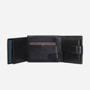 Jekyll & Hide Monaco Trifold Leather Wallet Black