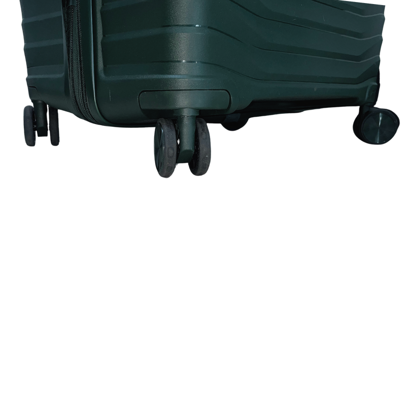 Embassy Chic Cabin Trolley Case Dark Green
