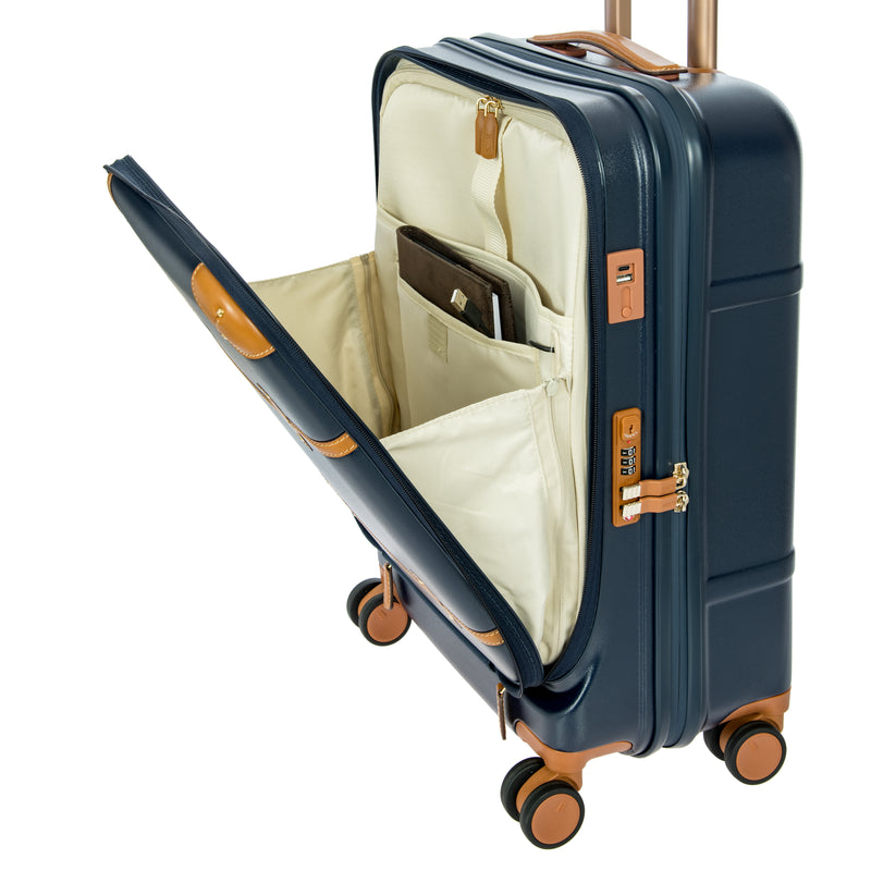 BRICS Bellagio Business Spinner Carry On Blue