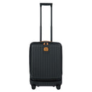 Bric's Capri Carry On with Front Pocket Trolley Case Black