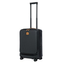 Bric's Capri Carry On with Front Pocket Trolley Case Black