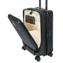 Bric's Capri Carry On with Front Pocket Trolley Case Black