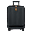 Bric's Capri Carry On with Front Pocket Trolley Case Black