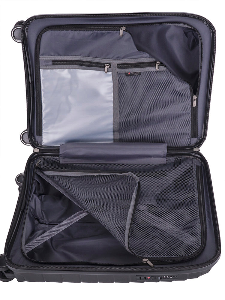 Cellini Grande Carry On Trolley Case Black