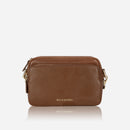 Bella Bianca Leather Topaz Camera Bag Tan
