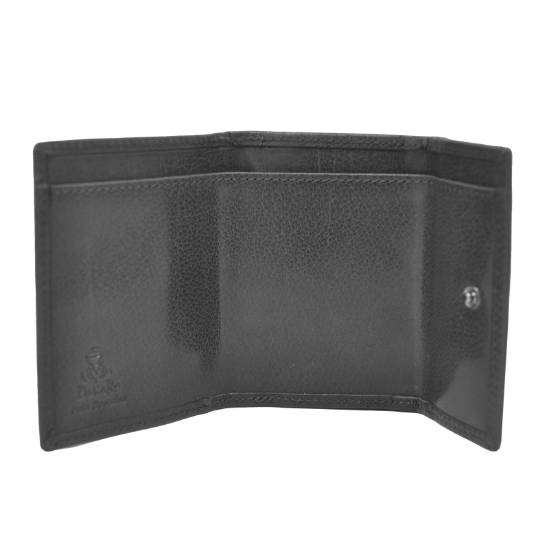 Dakar Wild Leather Trifold Wallet Black