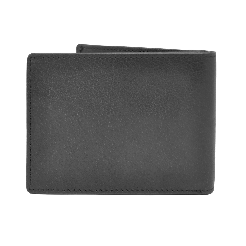 Dakar Wild Leather Mini Wallet 6cc & coins Black