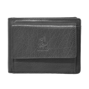 Dakar Wild Leather Mini Wallet 6cc & coins Black