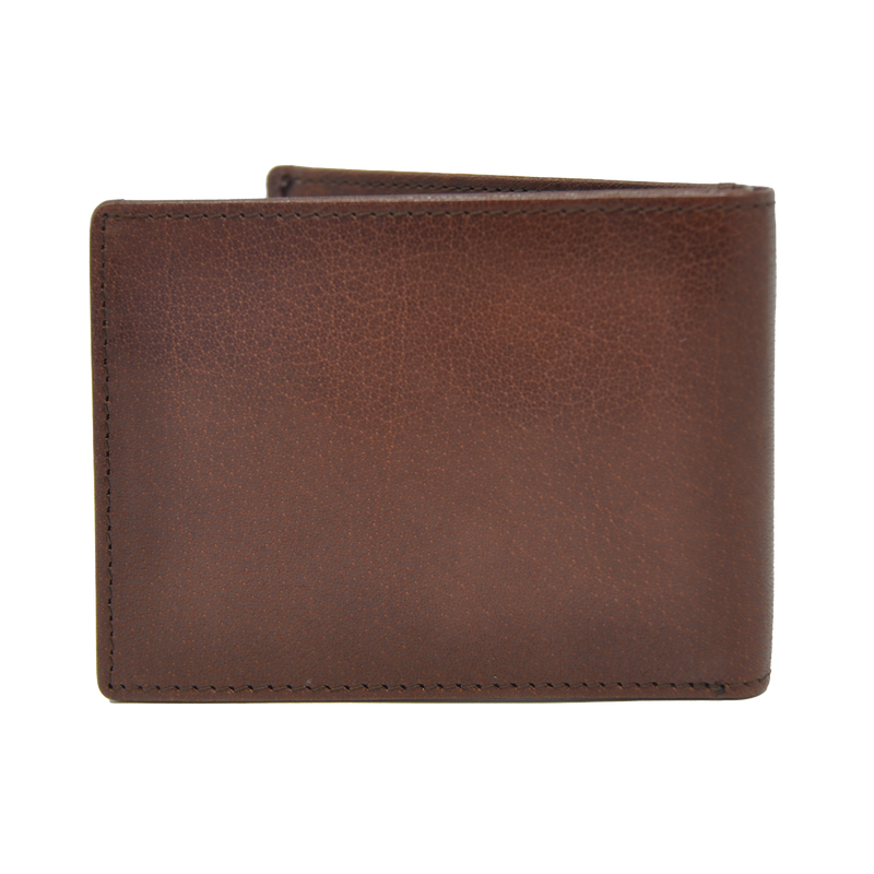Dakar Wild Leather Mini Wallet 6cc & coins Brown