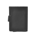 Dakar Wild Leather Credit Card Holder Metal Tube Black