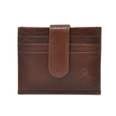 Dakar Wild Leather Slim Double Credit Card Holder 12 cc Brown