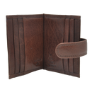 Dakar Wild Leather Slim Double Credit Card Holder 12 cc Brown