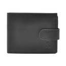 Dakar Wild Leather Wallet with Tab 9cc & coins Black