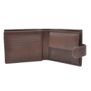 Dakar Wild Leather Wallet with Tab 9cc & coins Brown