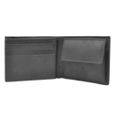 Dakar Wild Leather Wallet with Tab 9cc, Zip & coins Black