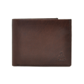 Dakar Wild Leather Wallet with Tab 9cc, Zip & coins Brown