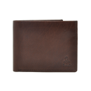 Dakar Wild Leather Wallet with Tab 9cc, Zip & coins Brown