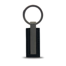 Porsche Design Leather Keyring Metal Bar Black