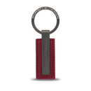 Porsche Design Leather Keyring Metal Bar Red