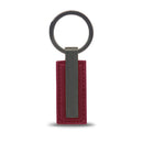 Porsche Design Leather Keyring Metal Bar Red