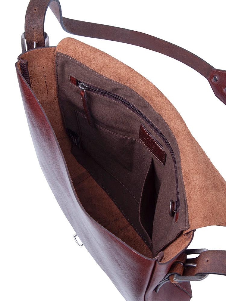 Polo Leather Osaka Crossbody Brown