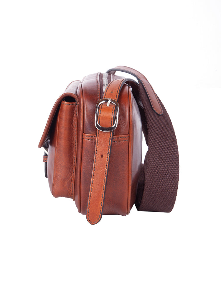 Polo Etosha Leather Camera Bag Brown