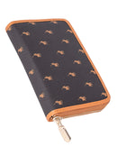 Polo New Iconic Zip Med Around Purse Brown