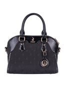Polo Jacquard Small Shopper Crossbody Black