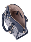 Polo Jacquard Small Shopper Crossbody Navy