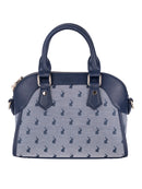 Polo Jacquard Small Shopper Crossbody Navy