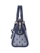 Polo Jacquard Small Shopper Crossbody Navy