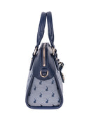 Polo Jacquard Small Shopper Crossbody Navy