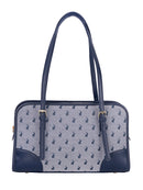 Polo Jacquard E/W Shopper Bag Navy