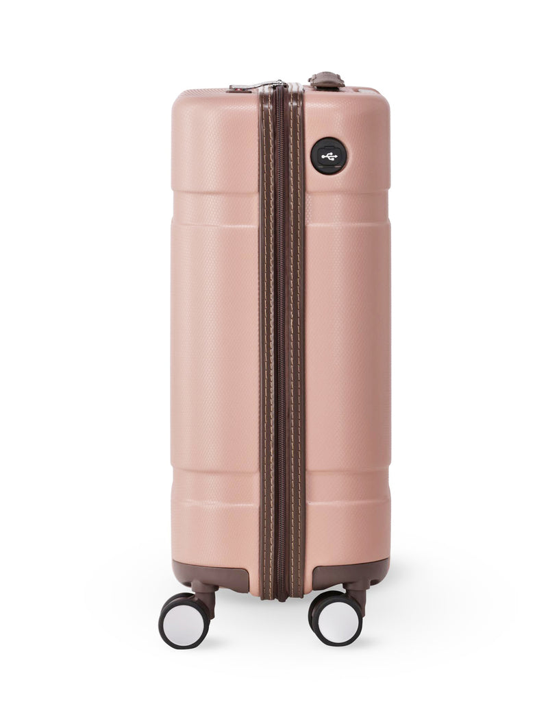 Forever New Audrey Hard Shell Large Trolley Case Nude