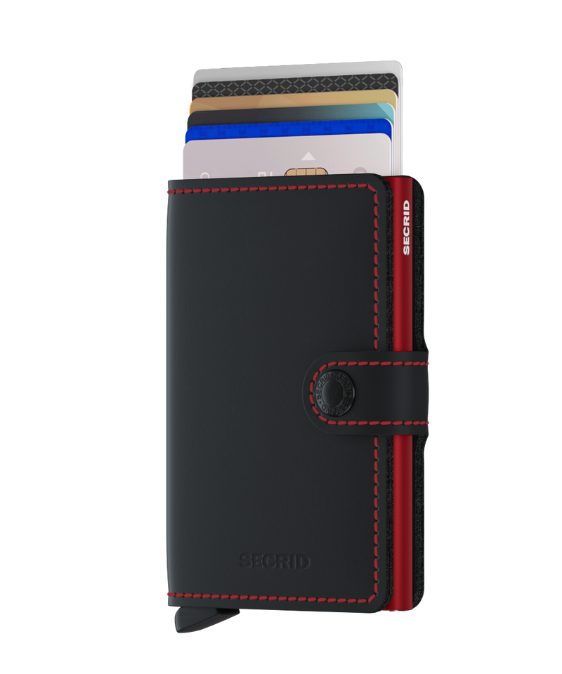 Secrid Miniwallet Matte Black-Red