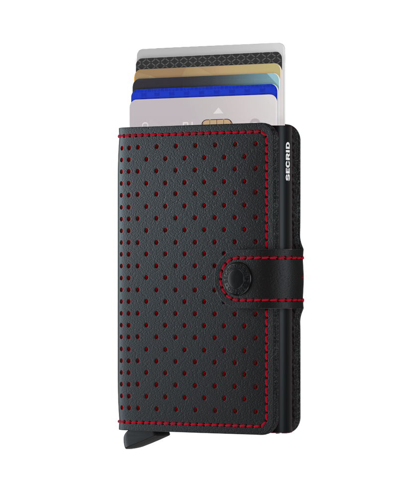 Secrid Miniwallet Perforated Black Red