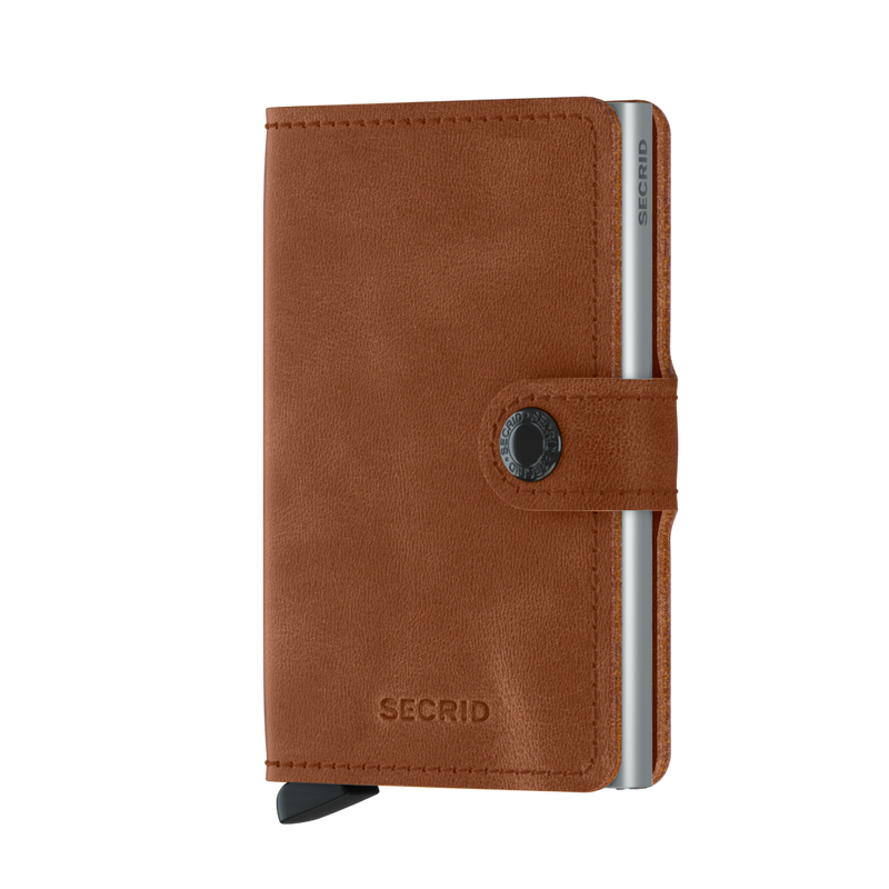 Secrid Miniwallet Vintage Cognac-Silver