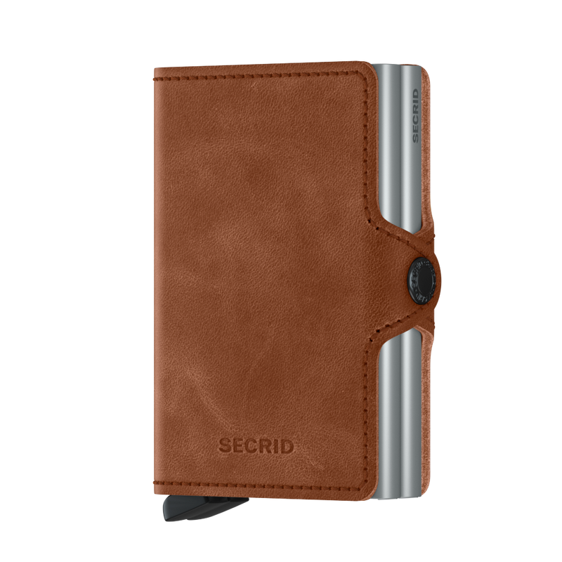 Secrid Twinwallet Vintage Cognac-Silver